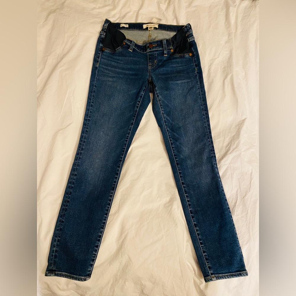 Madewell Maternity Side-Panel Skinny Jeans in Wendover Wash Size 28 MB509